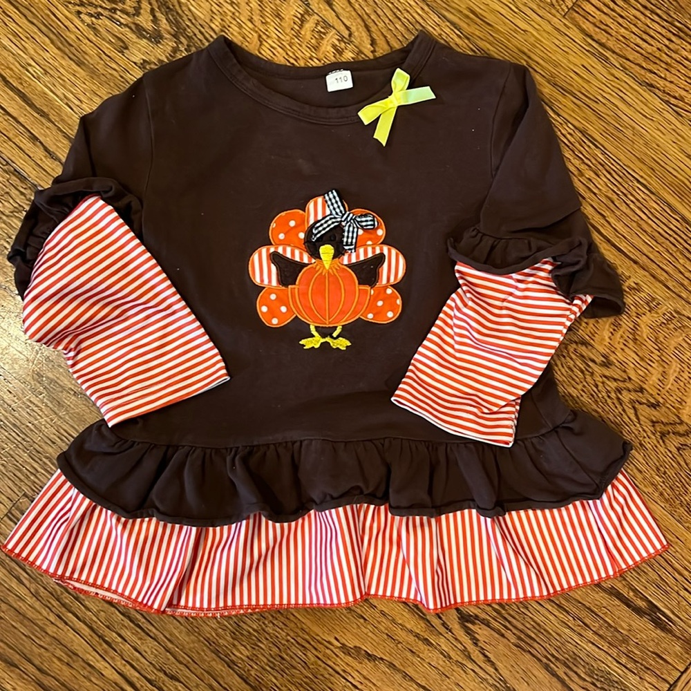 GENTLY USED TURKEY EMBROIDERED SHIRT - SIZE 4T
